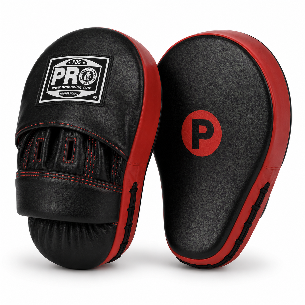 ProBoxing® Deluxe Focus Mitts - Black & Red Trim