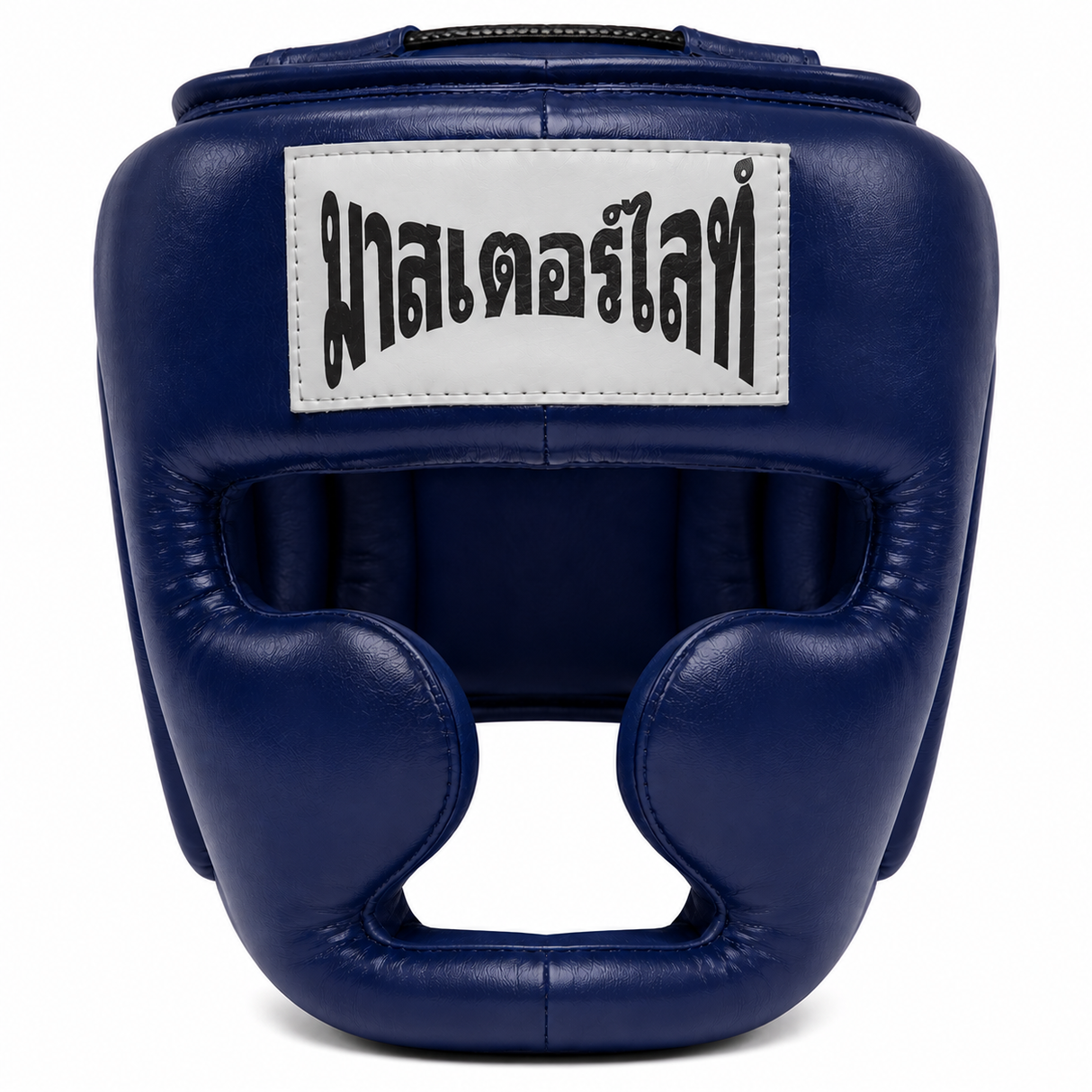 Thaismai Boxing Head Gear Cheek & Chin - Leather (Red)