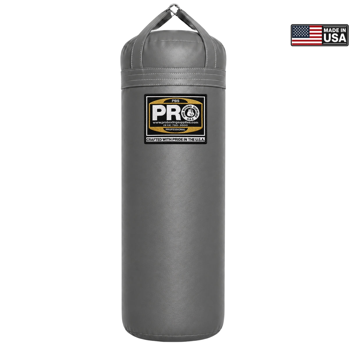 ProBoxing® 100 lbs Heavy Punching Bag - Grey