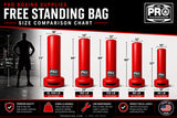 ProBoxing® 45 LBS Free Standing Bag - Red