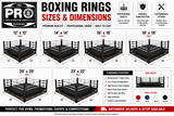 ProBoxing® Professional Boxing Ring (12' x 12' Foot) - Made in USA
