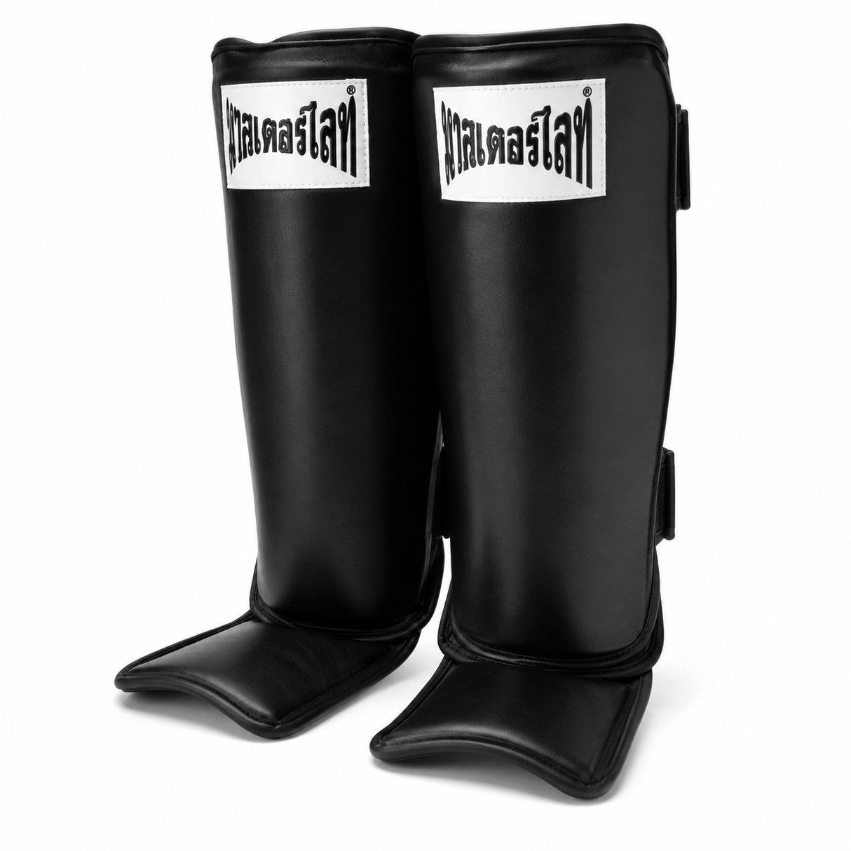 Thaismai Muay Thai Shin Guard - Leather (Black)