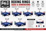 ProBoxing® Professional Boxing Ring (12' x 12' Foot) - Made in USA
