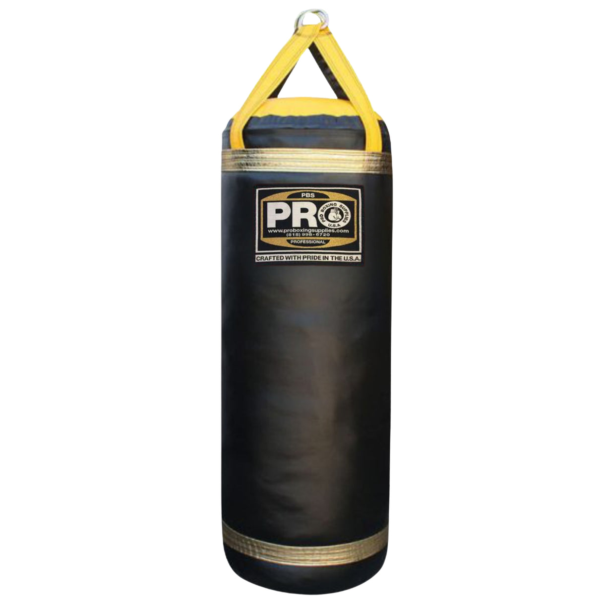 ProBoxing® Heavy Punching Bag (4.5 FT Tall) - Yellow & Black & Gold