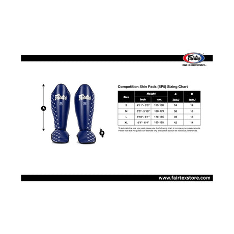 Fairtex® Shin Guards - SP5 Competition Muay Thai (Black)