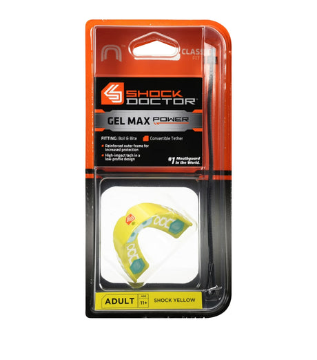 Shock Doctor - GEL MAX POWER Mouthguard - Shock Yellow