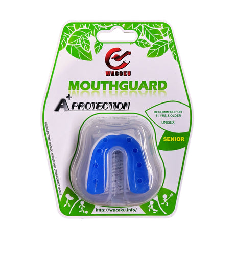Wacoku - Advanced GEL Mouthguard - White & Blue