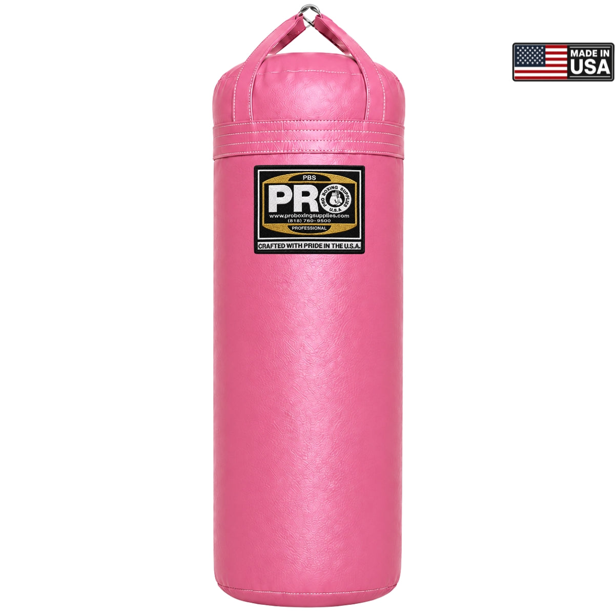 ProBoxing® 100 LBS Heavy Punching Bag - White