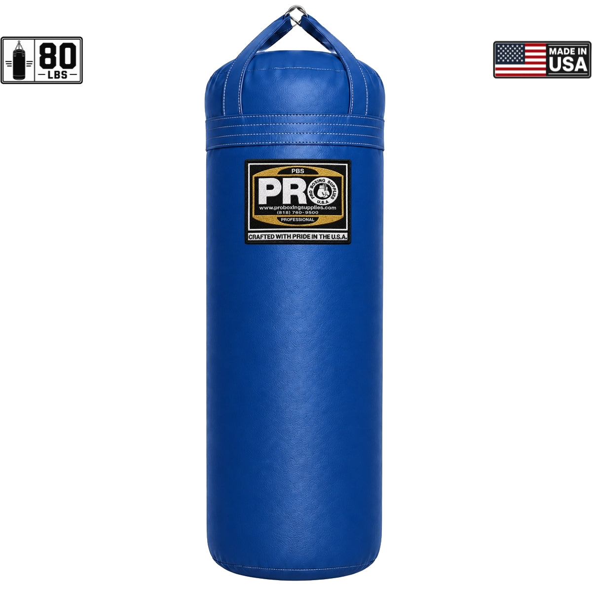 ProBoxing® 80 LBS Heavy Punching Bag - Blue