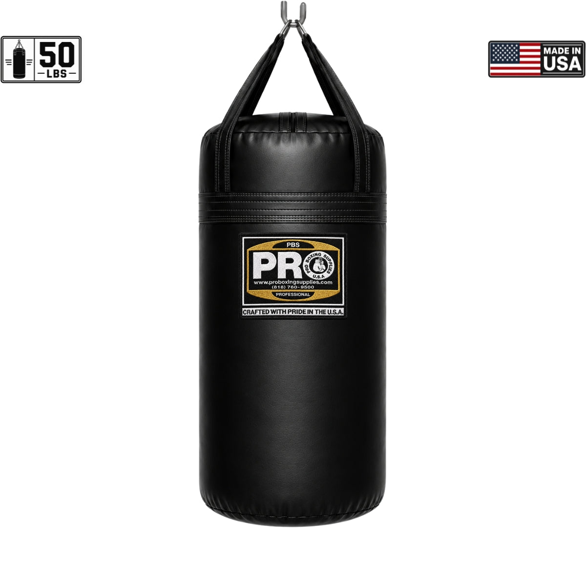 ProBoxing® 50 lbs Heavy Punching Bag - Red