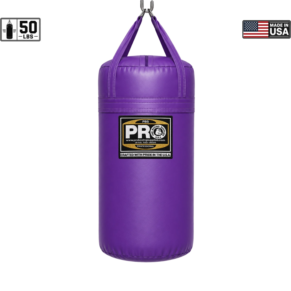ProBoxing® 50 lbs Heavy Punching Bag - Blue