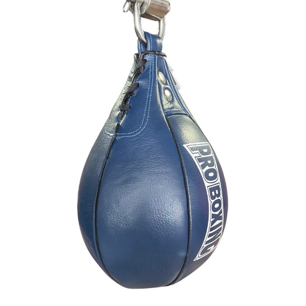 ProBoxing® Leather Speed Bag - Navy Blue