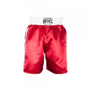 Cleto Reyes Satin Classic Boxing Trunks - Red/White