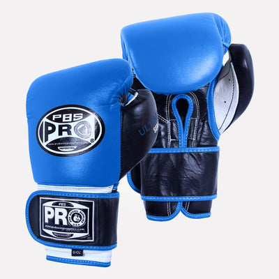 Pro Boxing® Ultimate Hook and Loop Boxing Gloves – Blue/Black