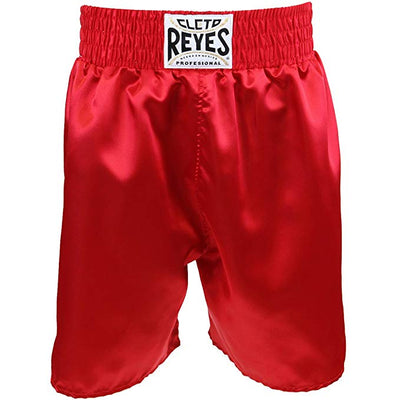 Cleto Reyes Satin Classic Boxing Trunks - All Red