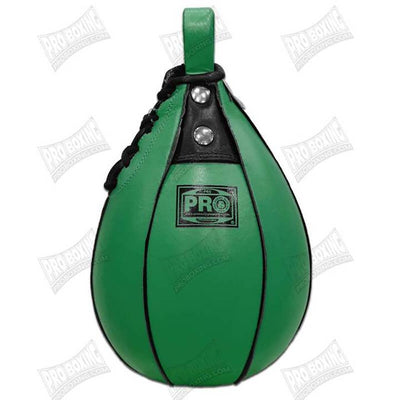 Pro Boxing® Leather Speed Bag - Green